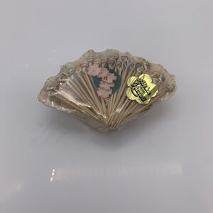 Decorative Bamboo Toothpicks With Seashells & HIPPOPUS Bear Claw Made In Hawaii